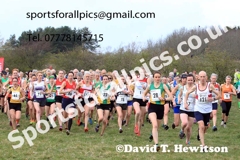 Womens and Mens 65+ in the 2023 BMAF Cross Country Champs., Wallsend. Photo: David T. Hewitson/Sports for All Pics